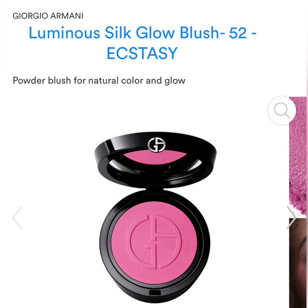 Giorgio Armani Luminous Silk Glow Blush - Ecstasy